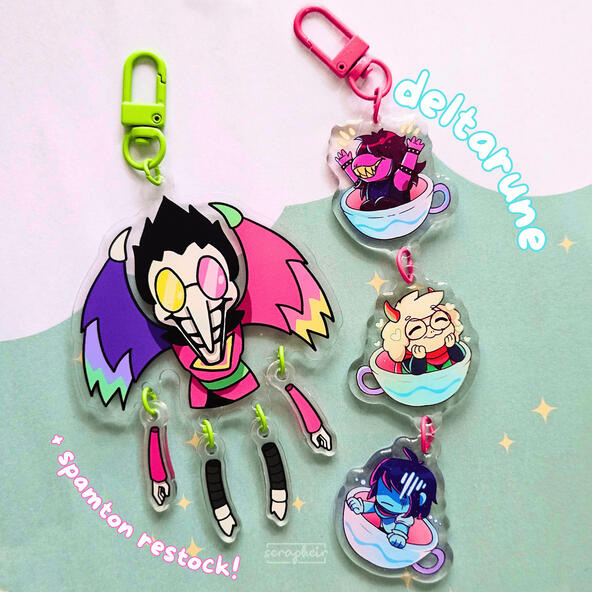 Teacups & Spamton Charms - Deltarune